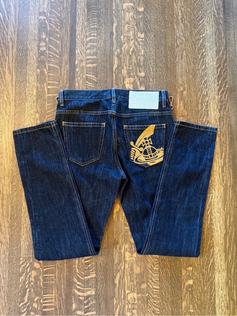 Vivienne Westwood Embroidered Jeans- size 28